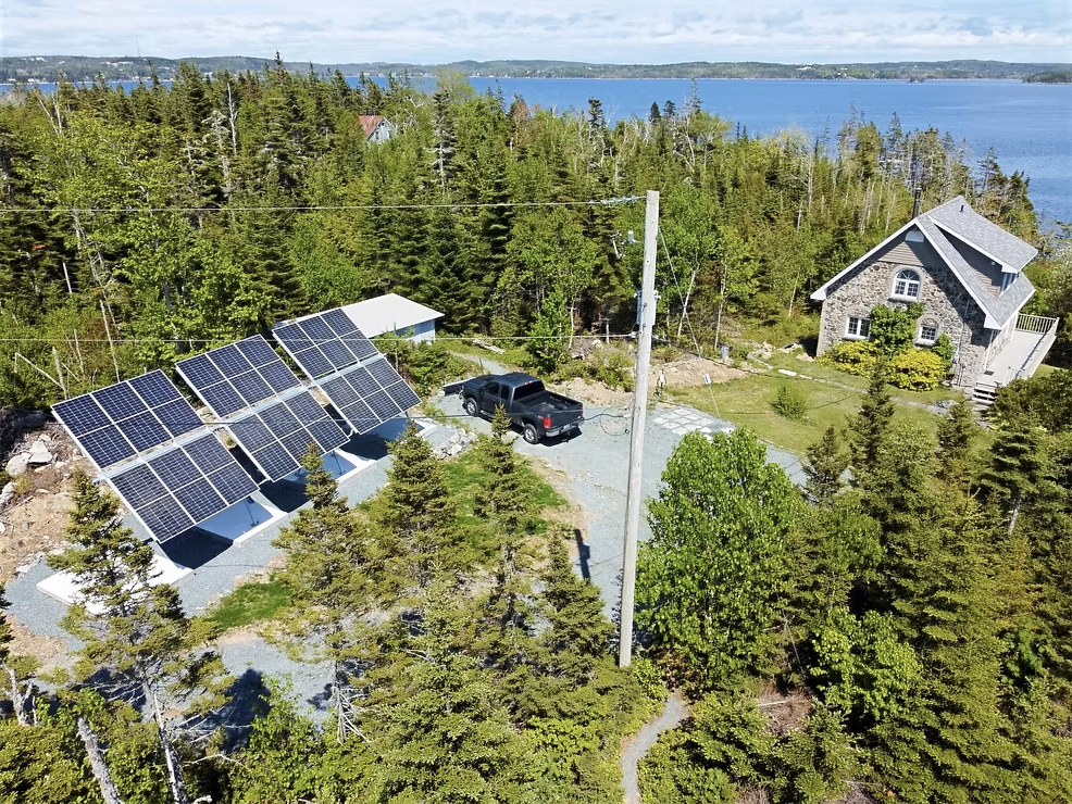 Solar panel installation on a residential home in Halifax Regional Municipality